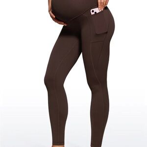 CRZ YOGA Brown High-Waisted Leggings